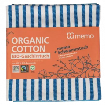 strofinaccio cotone bio+spugna gratis